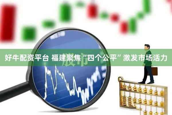 好牛配资平台 福建聚焦“四个公平”激发市场活力