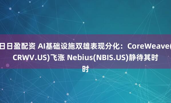 日日盈配资 AI基础设施双雄表现分化:CoreWeave(CRWV.US)飞涨 Nebius(NBIS.US)静待其时
